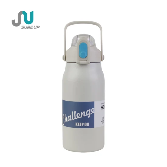 550ml 650ml atacado personalizado parede dupla garrafa de água de aço inoxidável com alça garrafa térmica a vácuo para esportes